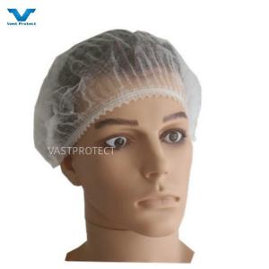 China Disposable PP 16GSM 18 Inch White Mob Cap Non Sterilized wholesale