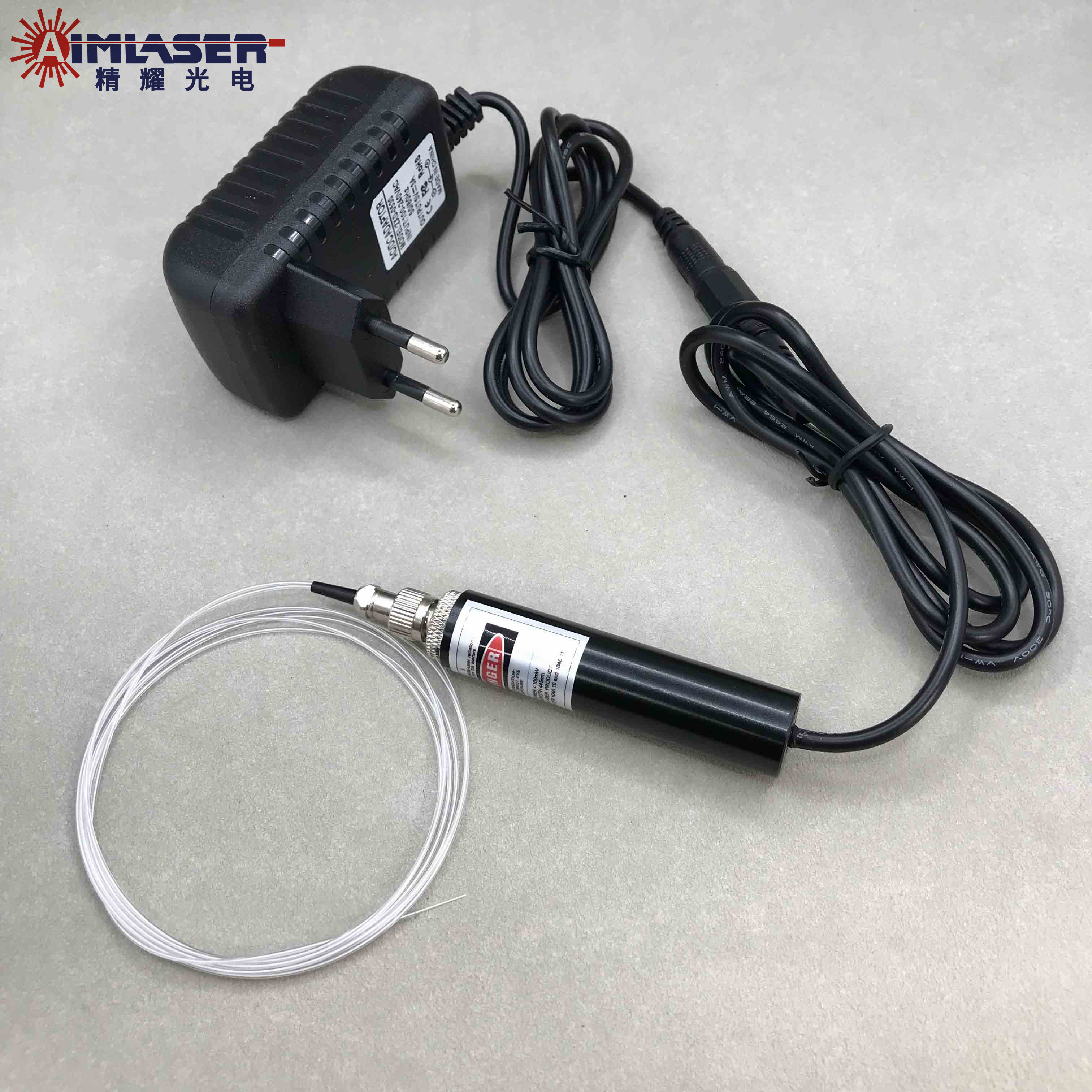 Coaxial Fiber Coupled Laser Diode Module 520nm 30mW 170um Multi-mode Corning Light Diffusing Fiber Laser Source