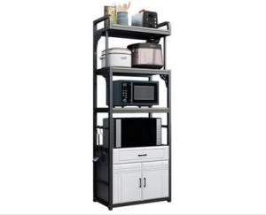 China 5 Layers Stainless Steel Kitchen Rack Shelf Microwave Oven Cabinet wholesale