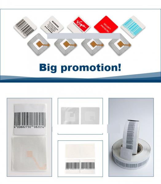 Shop security gate checkpoint system magnetic eas rf security soft label sticker alarm sensor tagging