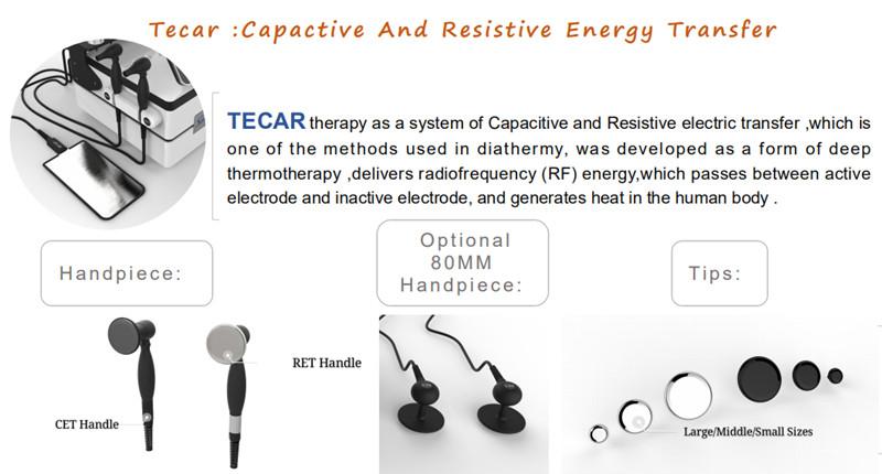 450KHz 3 In 1 EMS Shock Wave Tecar Therapy Machine