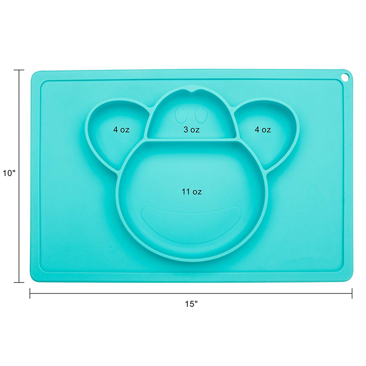 Children Silicone Placemat Baby Feeding Mat Plate Fancy Food Grade Baby Mat Baby Easy Feeding Tool