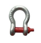 0.75 Inch WLL 4.75 Tonne Screw Pin Bow Shackle , Anchor Bow Shackle