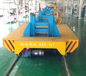 China Heavy Industry Cargo Electric Rail Transfer Trolley Strong Bearing Capacity wholesale