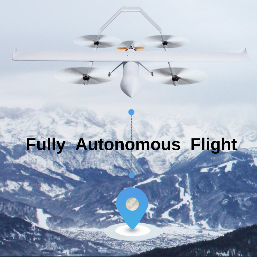HX4HFW460 30KG VTOL Fixed Wing Drone Surveying 3D 4D Mapping Police Marine Inspection Security Military UAV Camera Pod
