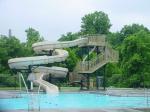Swimming Pool Game Water Adventure Play Equipment Spiral Fiberglass Slide