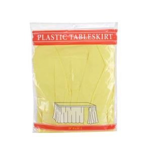 China Odorless Disposable Plastic Table Skirts For Dessert Table / Buffet Table Decoration wholesale