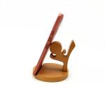 OEM Wooden Phone Holder Nature Animal Shaped for All Mobile Phones