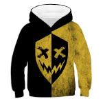 Custom Children's Sports Shirts Boys And Girls Hooded Sweatshirts To Map