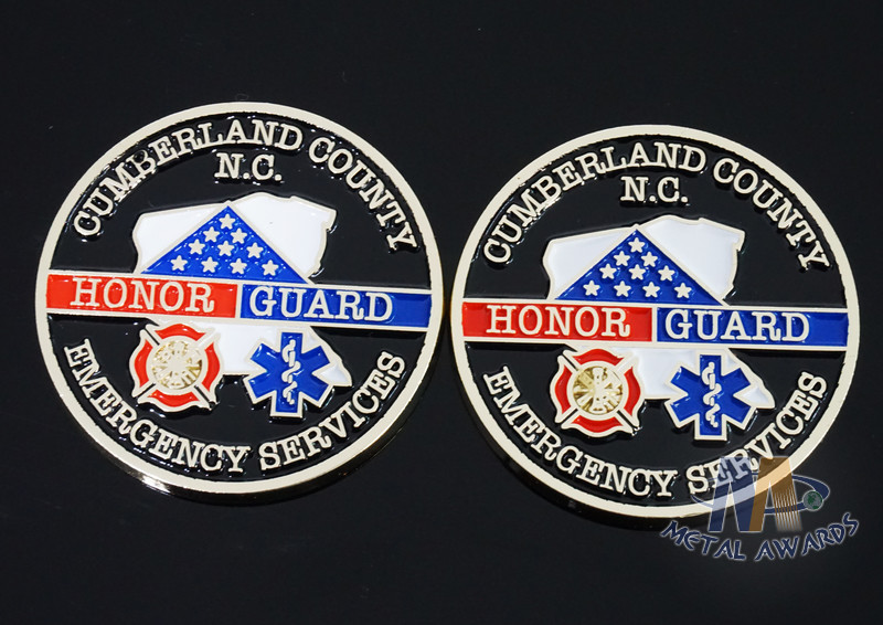Craft Die Cast Brass Challenge Coin , Small 3D Challenge Coins With Epoxy