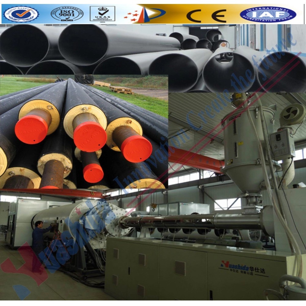 HDPE PE Jacket Extruder Pipe Making Machine For Plastic Protective Pipe Production Line