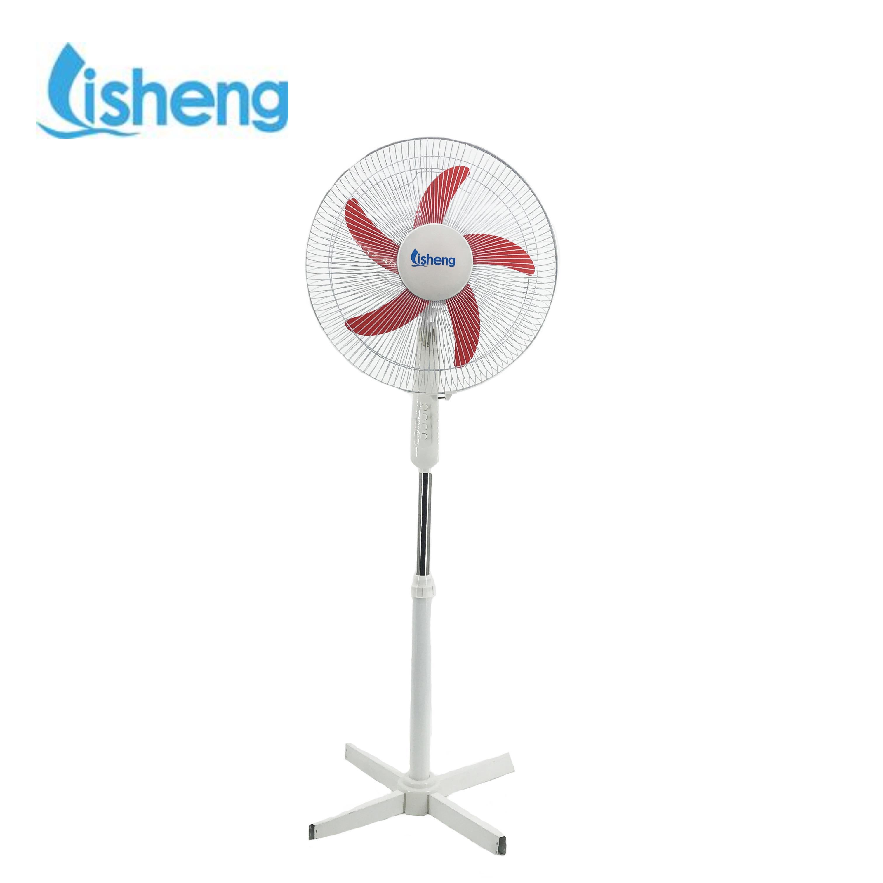 Energy Saving 16 Inch Solar AC/DC Powered Floor Fans With Adapter