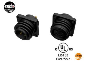 China HYFD UL Certificated 300V Nylon PA66 Waterproof Panel Mount Connector wholesale