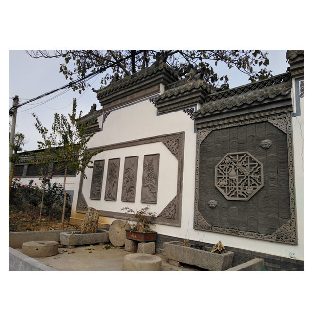 500N Ancient Chinese Traditional Clay Roof Tiles Clay Eaves Tile Wear Resisting