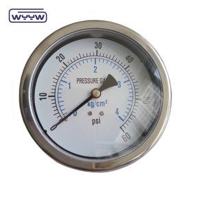 China Hydraulic Jack Pressure Gauge Center Back Connection 100mm Dial Size wholesale
