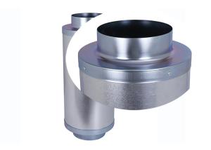 China Hydroponics Air Duct Noise Silencer For Air Exhaust Blower Sound Proof wholesale
