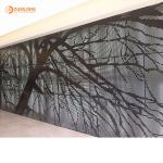 Interior suspended metal ceiling customized artistic perforated aluminum ceiling