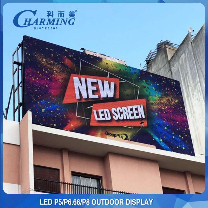 Cabinet Structrue Outdoor LED Video Wall Advertising Big Screen 40000 Dot / M2