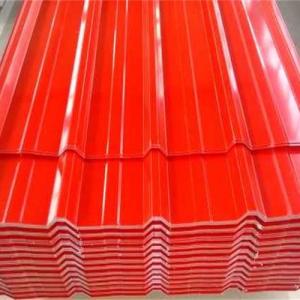 China 610MM GI Color Coated Corrugated Sheets Warehouse wholesale
