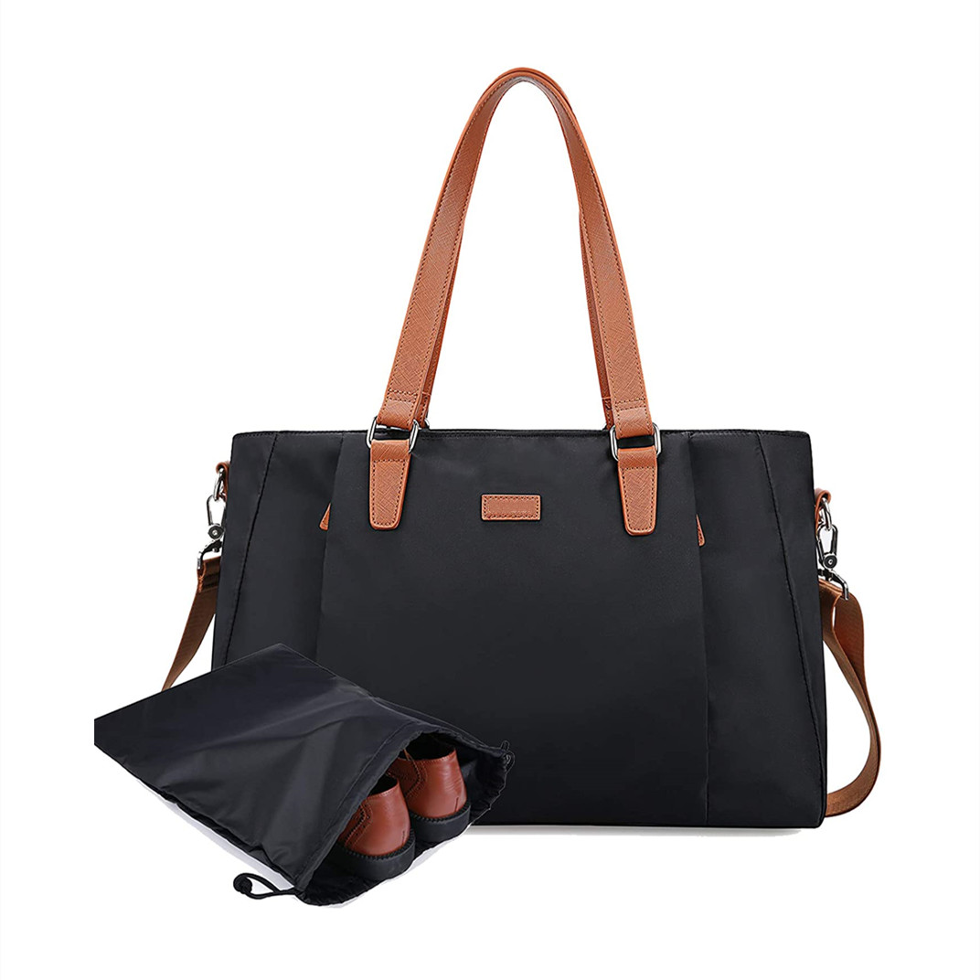 Men Lightweight Duffel Travel Bag For Camping Separated Shoe Pouch 46X20X30CM