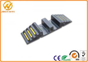 China 2 Channel Rubber Fire Hose Protection Ramp Modular High Impact 20 Ton Weight Capacity wholesale