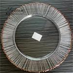 Christmas Glass Charger Plate For Wedding Events Table Decoration Gold Rim Set