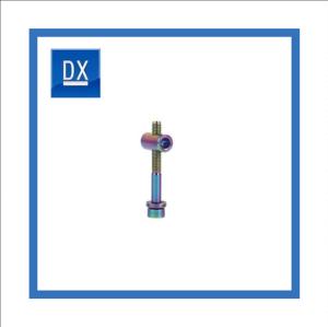 China Outdoor Parts Titanium Screws Seatpost Screw Blue Purple Color Paint wholesale