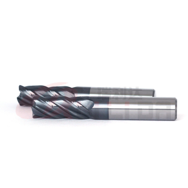 3/16" 1/4" 1/2" Corner Radius End Mill Cutter 4 Flute 12mm For Stainless Steel AlTiN Coating