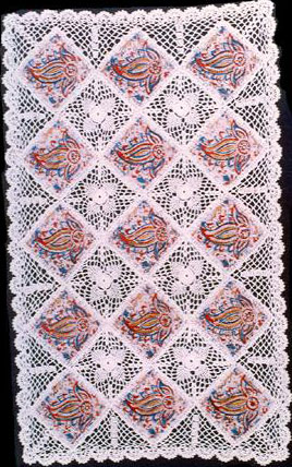 christmas tablecloths cotton and linen, Tablemat, Corcheted Lace Table linen, Tablecloth