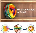 Portable Collapsible 3 Way Cat Tunnel With Pom Ball