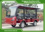 Blue Electric Sightseeing Bus Trojan Battery Powered Electric Tour Bus