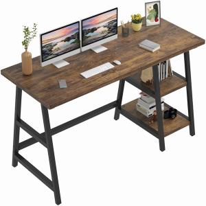 China Wooden Metal Office Computer Desk With Shelves ODM wholesale