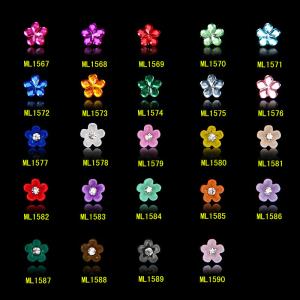 China Hot NEW Wholesale Alloy Jewelry 3D Nail Art Jewelry Nail rhinestones Sticker Supplier Number ML1567-1590 wholesale