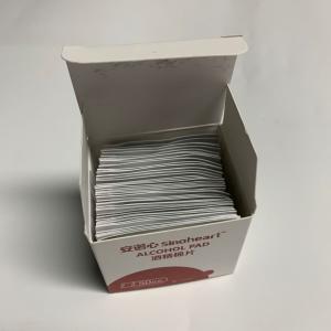 China OEM ODM Latex free 6*6cm 75% Alcohol Cleaning Pads wholesale