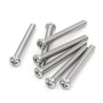 304 Stainless Steel Phillips Round Head Screws 500mm Corrosion Resistant