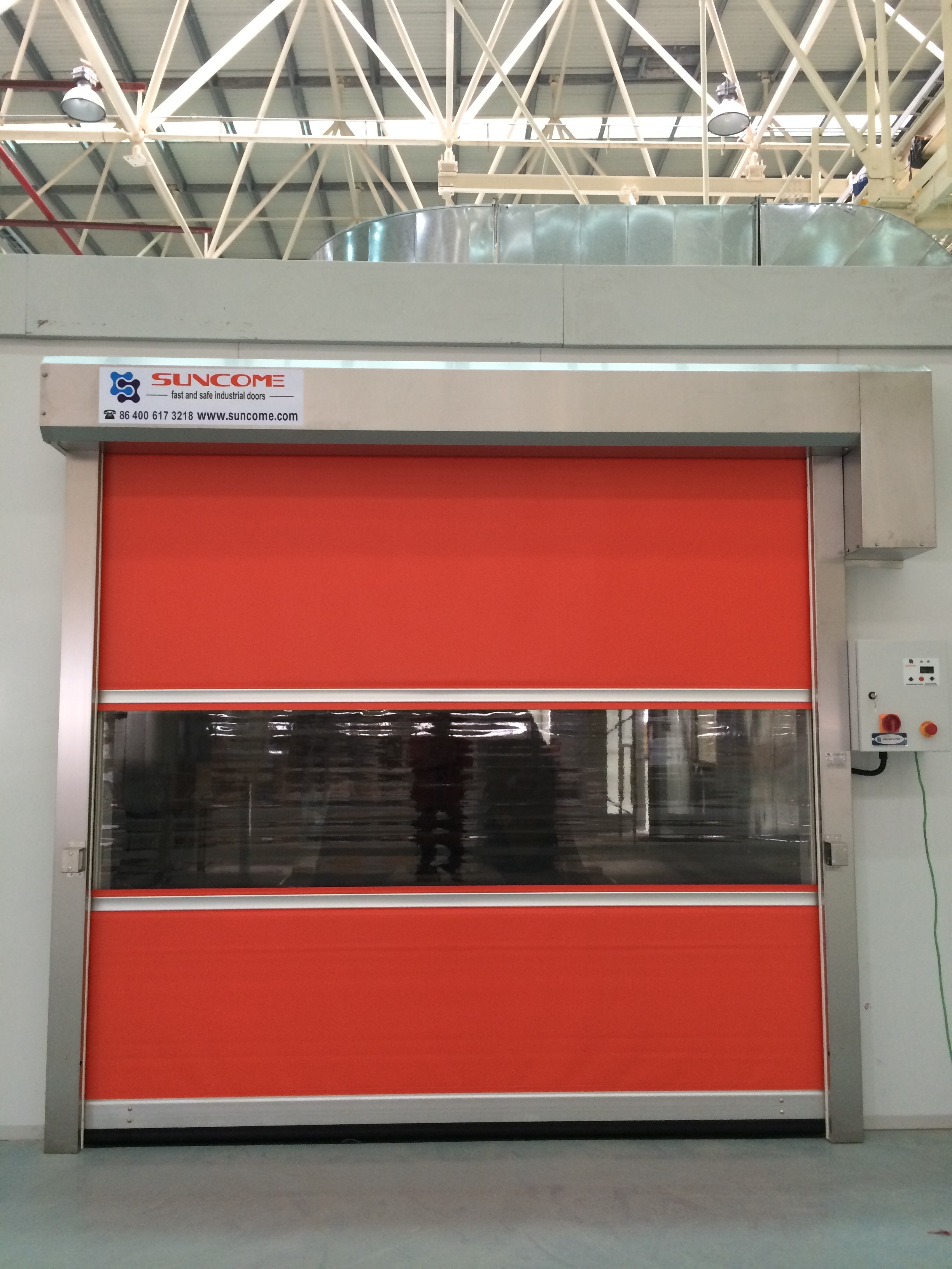 304 Stainless Steel Industrial High Speed Door For Interior Exterior Application
