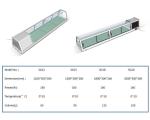 100L Sushi Pizza Prep Refrigerator Glass Material Static Cooling