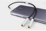 Audio Laptop Jack Headphone Microphone Splitter Adapter 2 in 1 30cm Length
