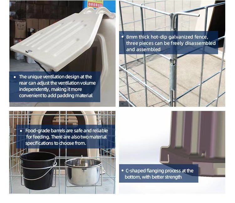 Cattle Farm Calf House Outdoor Calf Pens Anti UV Alkali Resistance