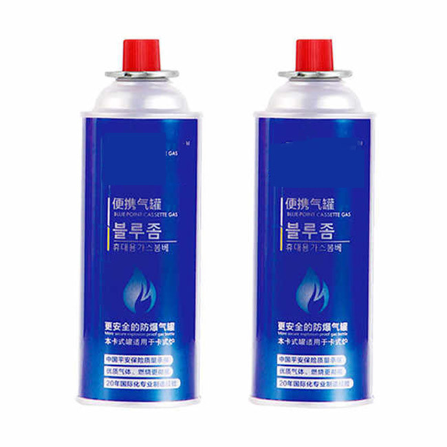 Leakproof Portable Butane Gas Cartridge For Camping Stoves 400ml Refillable