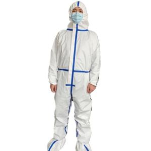 China Anti Virus Disposable Isolation Gown Breathable High Bonding Strength wholesale