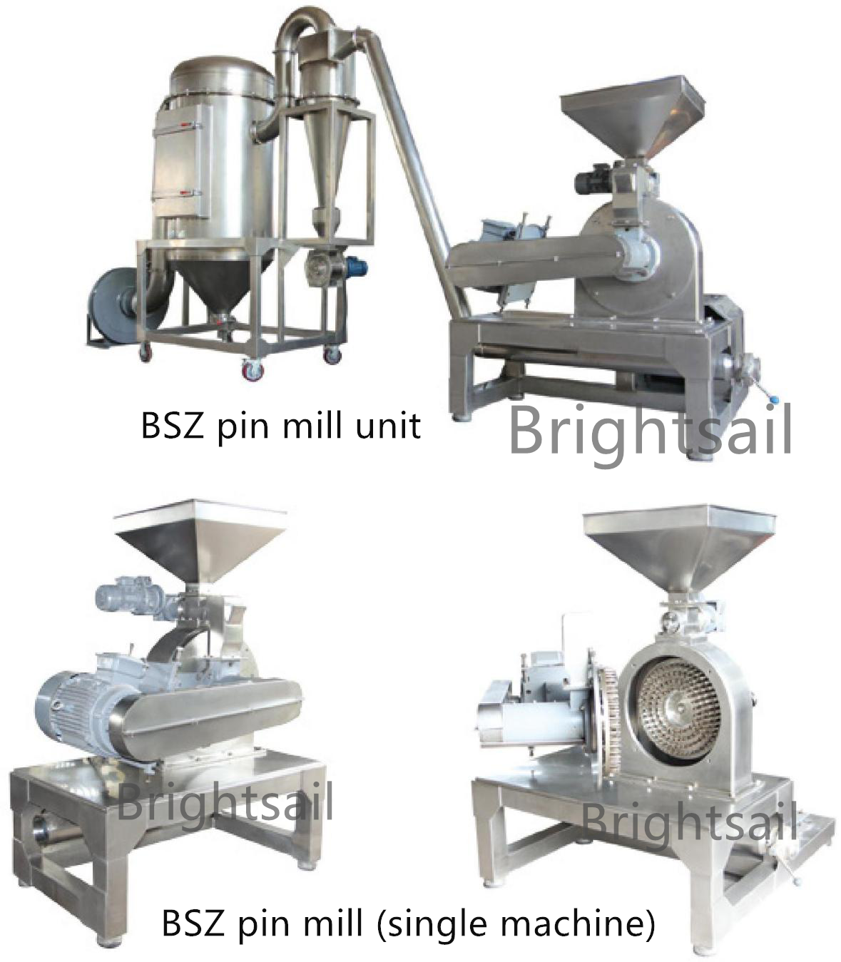 Brightsail Cocoa Powder Contraplex Pin Mill wide chamber pin mill