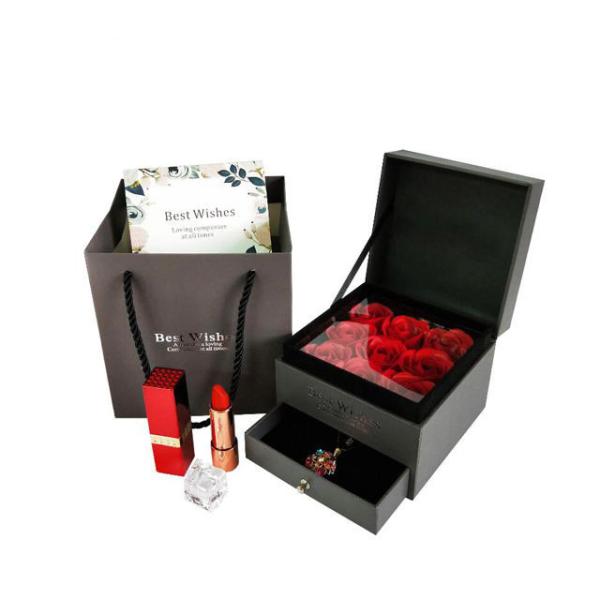 250g Art Paper Flower Packaging Gift Boxes 0.3kg OEM ODM