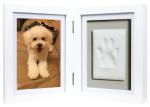 Dog / Cat Pet Memorial Picture Frame , Clay Paw Print Memorial Picture Frame