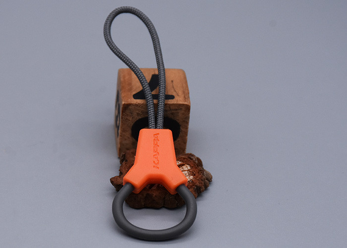 2 Colours Custom Logo Plastic Zipper Pull Polyester For Garments