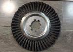 300mm OD Metal Tube Rust Removal Twisted Wire Brush