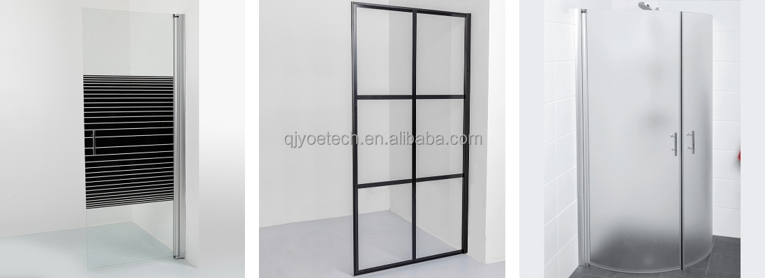 EN12150/CE/SGCC/Australian Certificate Silk Screen Printed Tempered Glass for Shower Doors