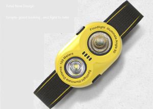 China Emergency Battery Operated Work Light , 2.5W Yellow Portable High Power LED Flood Light wholesale