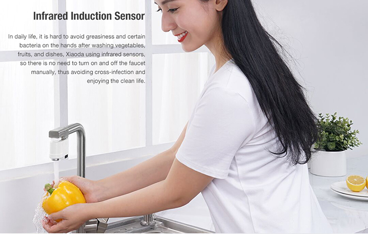 Xiaomi Xiaoda Automatic Water Saver Tap Smart Faucet Sensor Infrared Water Energy Saving Device Kitchen Nozzle Tap