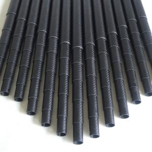 China Rolled Wrapping Retractable Carbon Fiber Tube Flexibility 100% wholesale